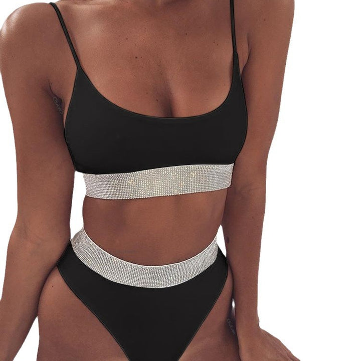 Women's sporty bikini set with high-cut bottom and wide elastic waistband Mune Fashion