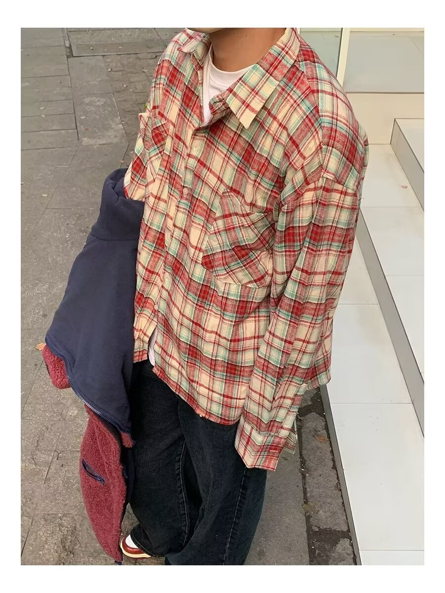 Women Casual Checked Shirt Mune Fashion