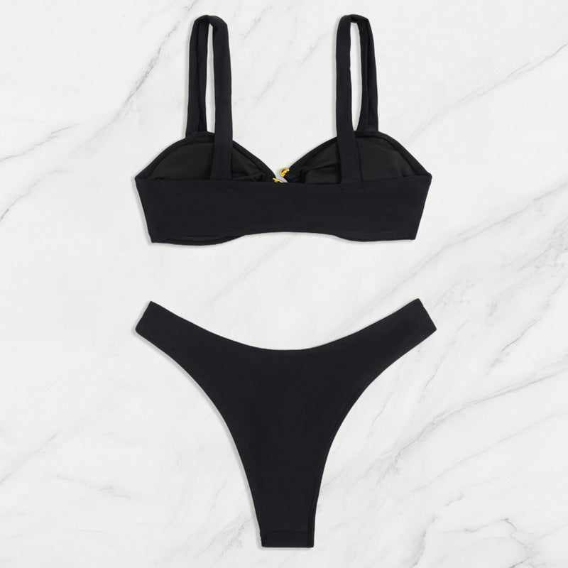 Ladies Bikini with elegant gold details Mune Fashion