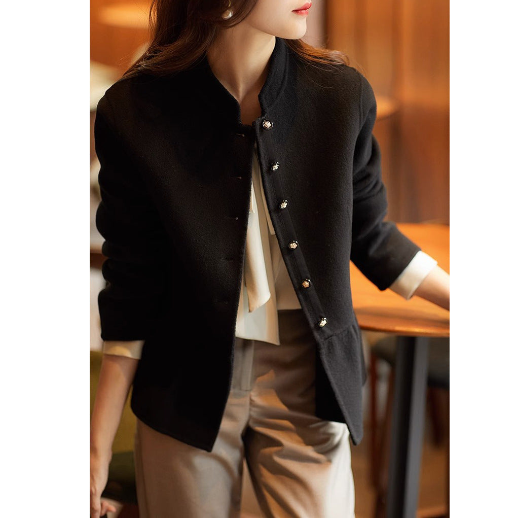 Women's Stylish Sweat Jacket with Button Details Mune Fashion