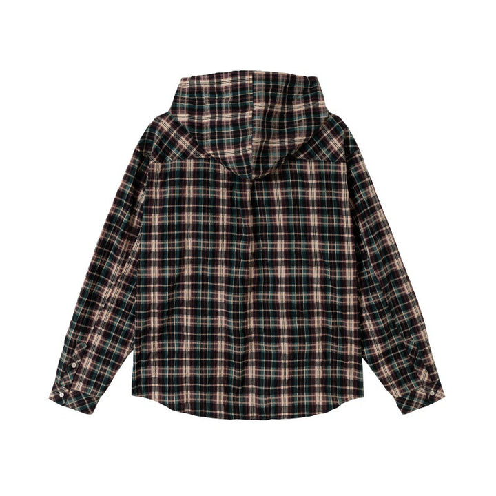 Unisex Oversized Check Flannel Shirt with Chest Pockets Mune Fashion