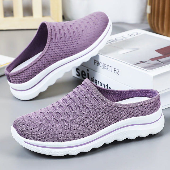 Women's seamless comfort slip-ons with knitted upper material and cushioned profile sole Mune Fashion