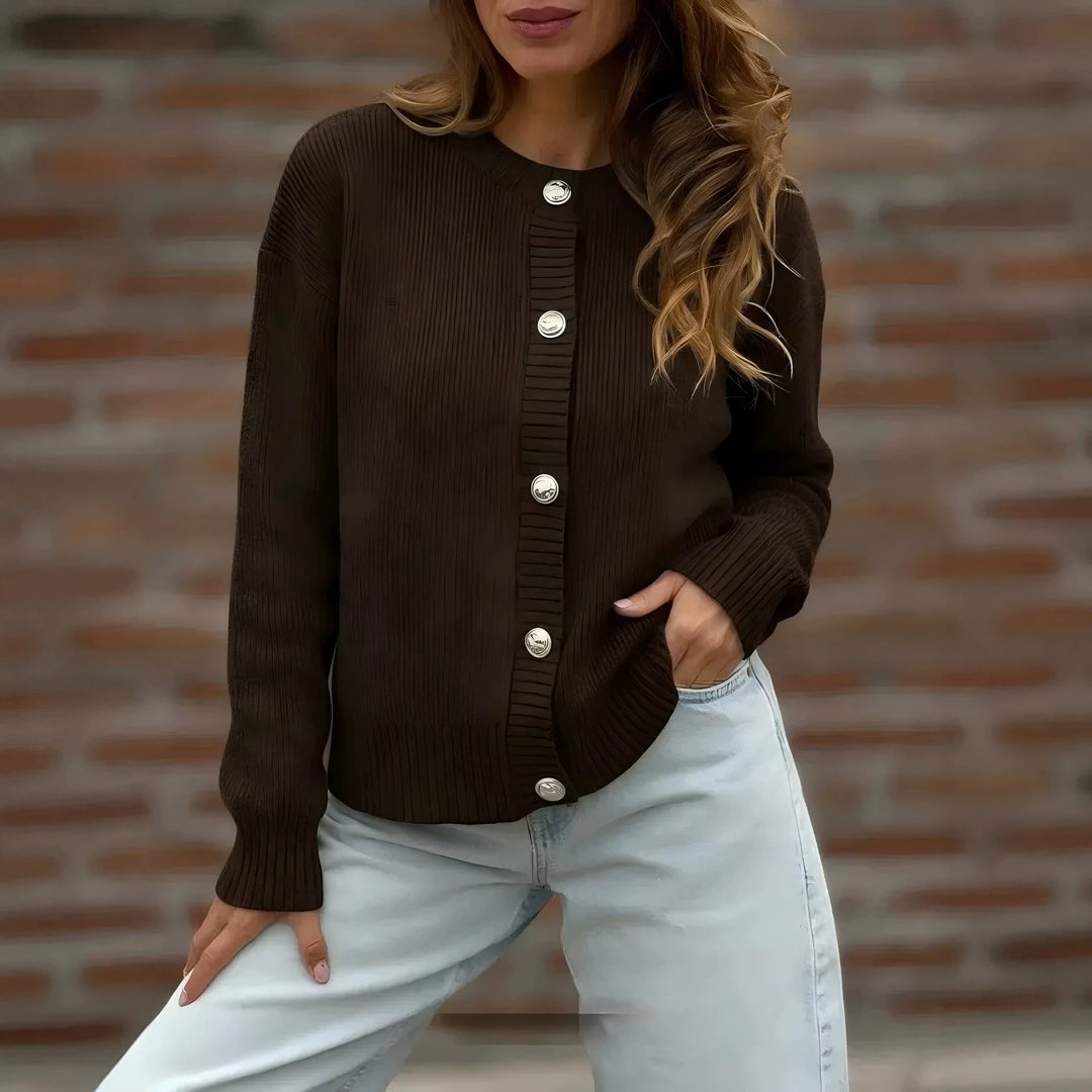 Women Stylish Cardigan with Button Closure Mune Fashion