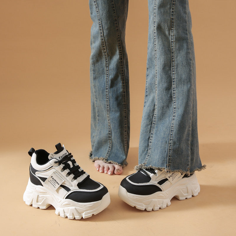 Women Chunky Sneakers with generous profile sole and breathable upper material Mune Fashion