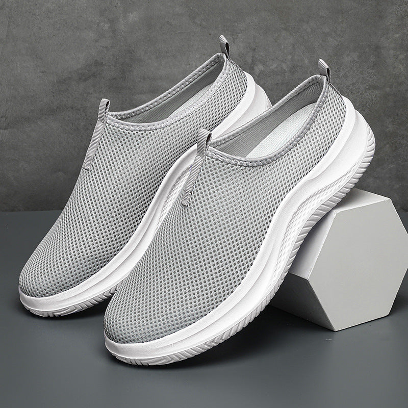 Unisex nan lighter mesh slip-on sneakers with breathable upper material, cushioning EVA midsole, and non-slip profiling sole Mune Fashion