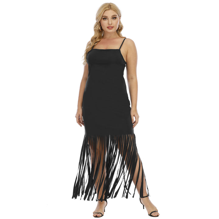 Women's maxi dress with fringed design Mune Fashion