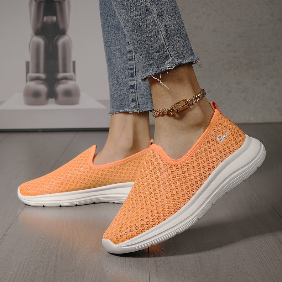 Women's ultra-lightweight knit slip-on shoe with seamless upper material, cushioned comfort sole, and flexible outsole Mune Fashion