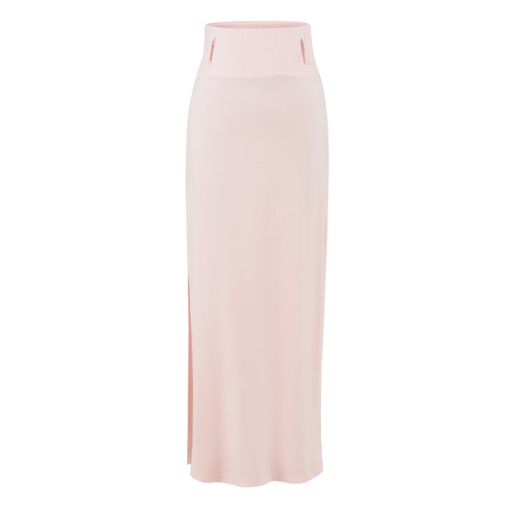 Women's Maxi Pencil Skirt made of stretch jersey with high fold-over waistband Mune Fashion