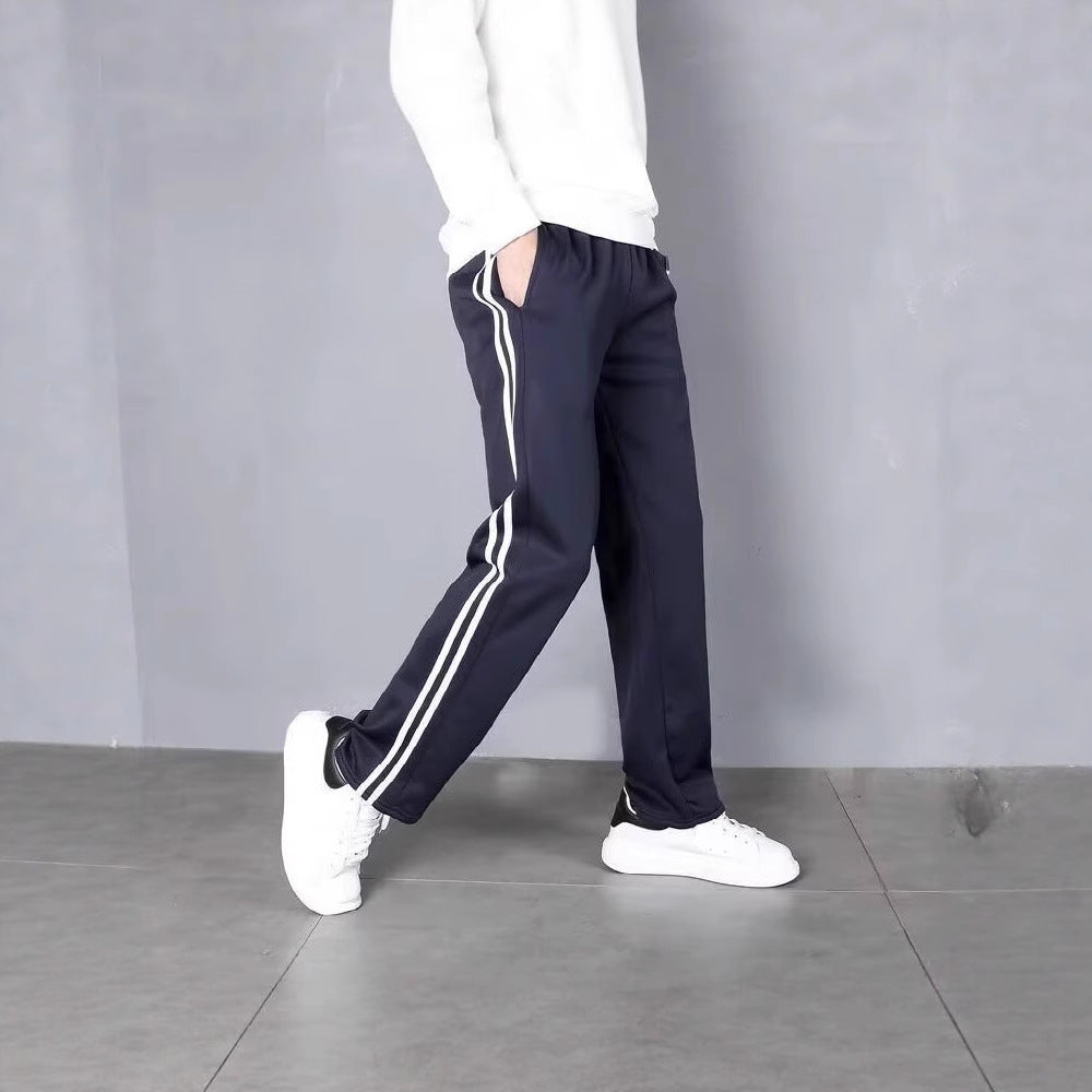 Men's Sporty Training Pants with Side Stripes Mune Fashion