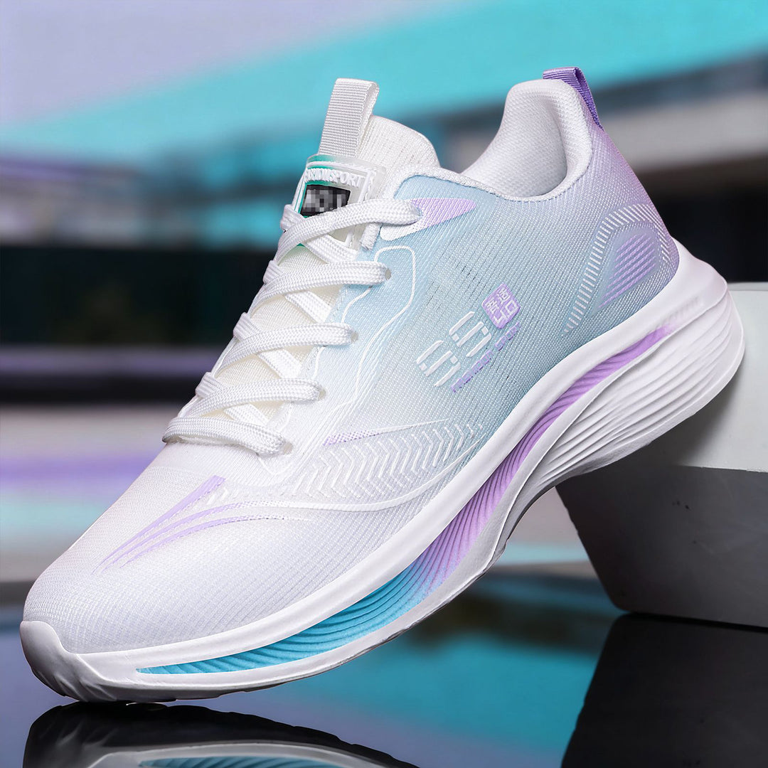 Women's breathable comfort walking sneakers with sock-like entry and cushioned EVA platform sole Mune Fashion