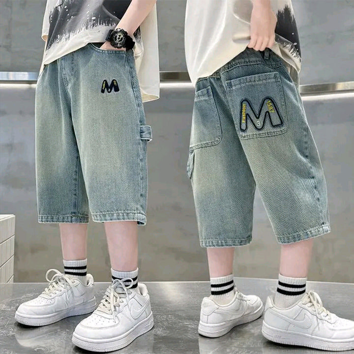 Unisex casual jogger shorts with deep pockets and exceptional embroidery Mune Fashion