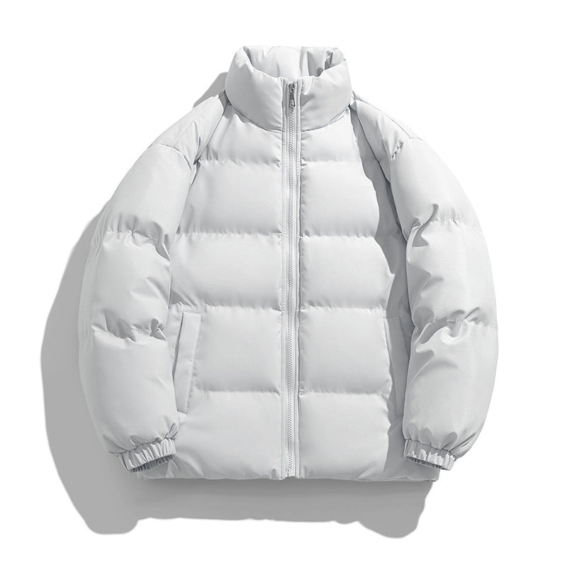 Men's voluminous insulation jacket with matte microfiber outer shell and high stand-up collar Mune Fashion