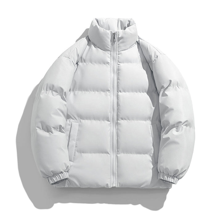 Men's voluminous insulation jacket with matte microfiber outer shell and high stand-up collar Mune Fashion