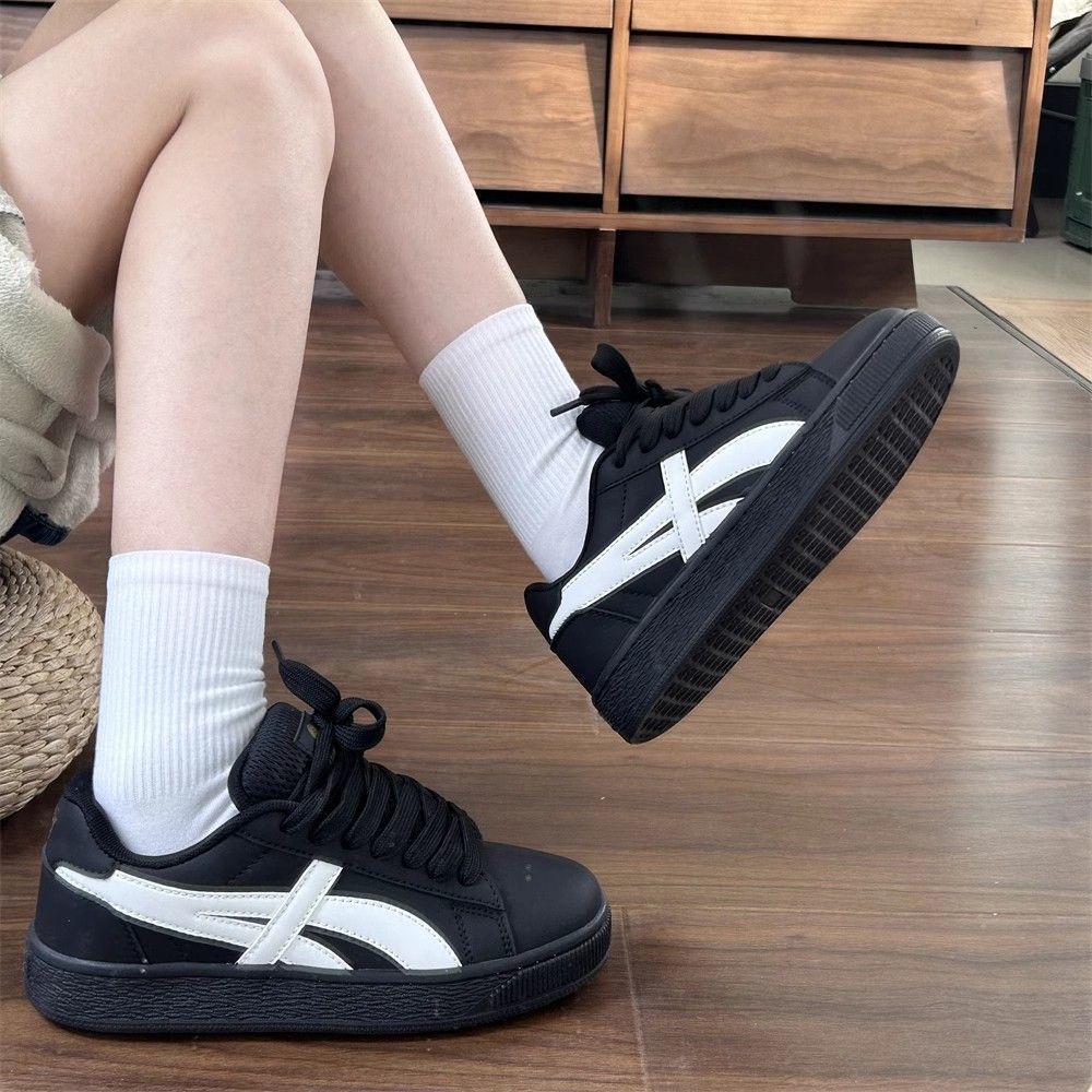 Women's Fashion Sneakers with High Rubber Sole and Breathable Upper Material Mune Fashion