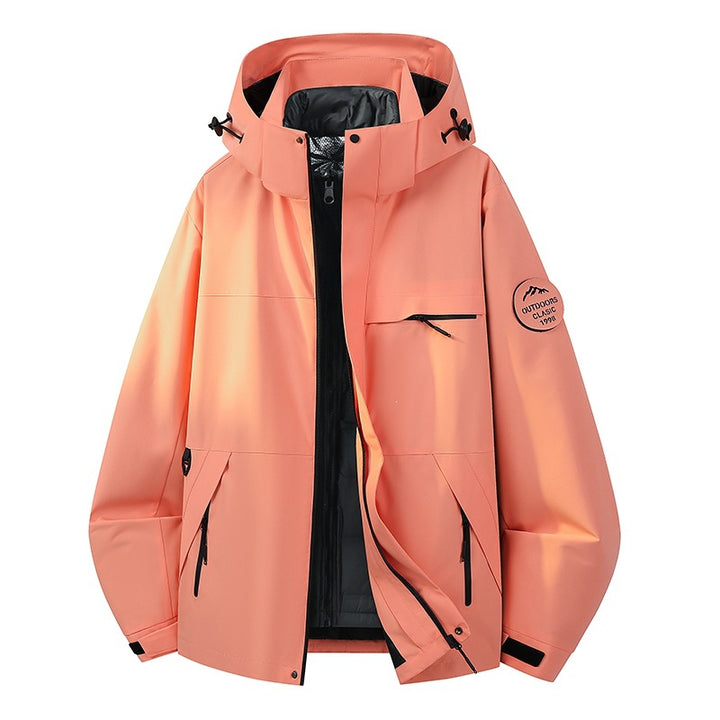 Men's waterproof three-layer hardshell jacket with adjustable hood, welded seams & multifunction pockets Mune Fashion