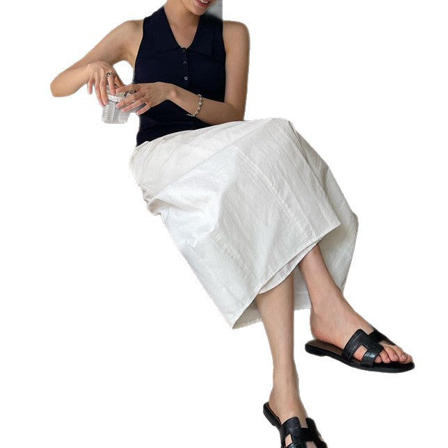 Women Elegant and Airy Maxi Skirt Drune