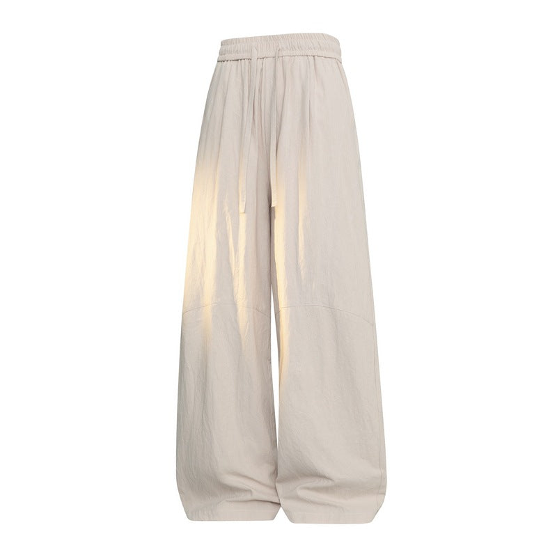 Women's Extra Wide Palazzo Pants with Elastic Waistband, Drawstring & Balloon Shaped Width Mune Fashion