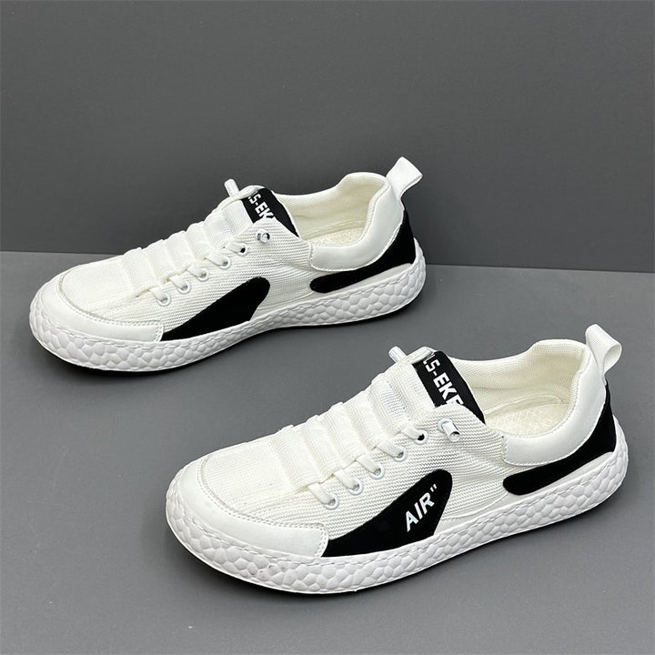 Men's Lightweight Breathable Mesh Sneakers with Structured Air-Look Sole Mune Fashion