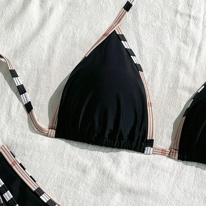Women's triangle bikini with adjustable straps and elegant ruffle details Mune Fashion