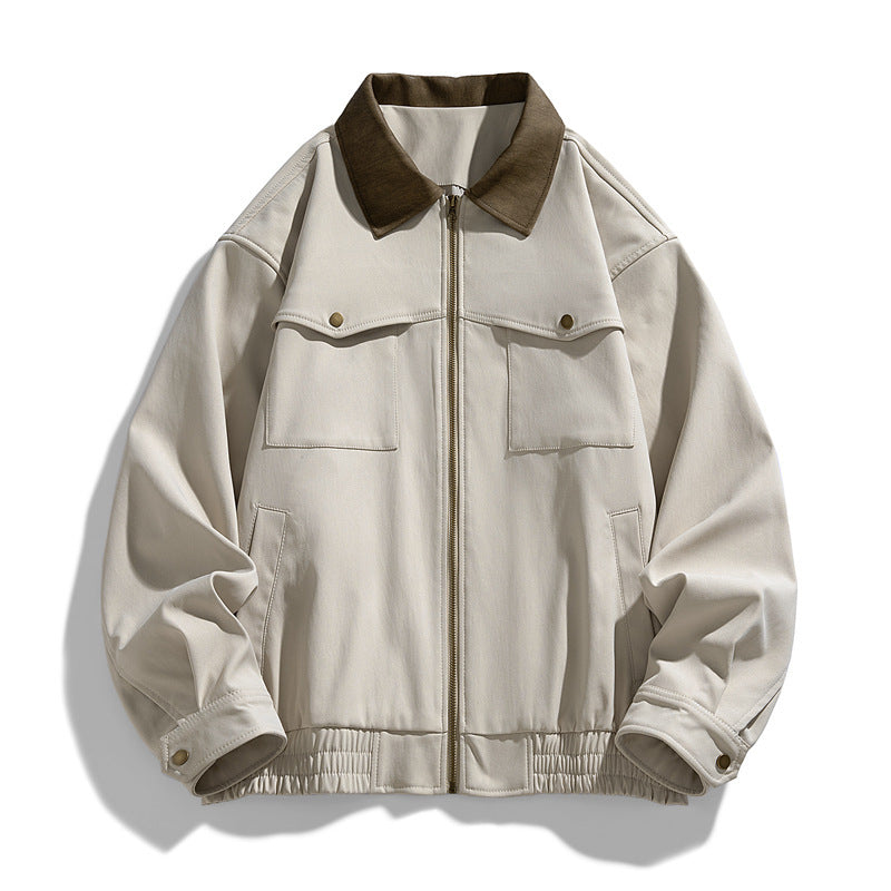 Men's Fashionable Nylon Jacket with Pockets Mune Fashion