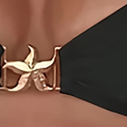 Women Triangle Bikini Top with Elegant Jewelry Detail Mune Fashion