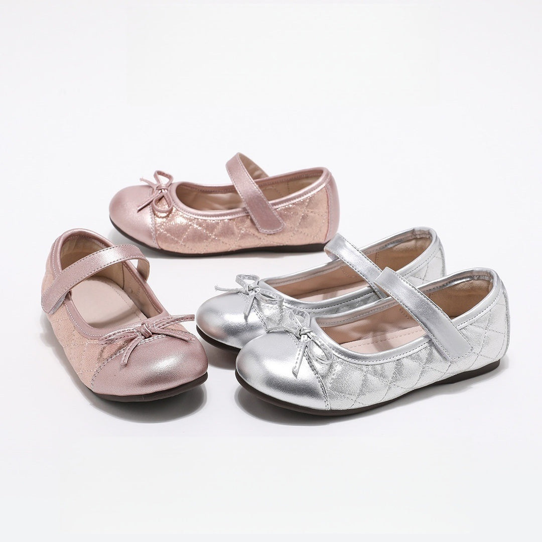 Girls Mary Jane Ballet Flats with shiny upper material Mune Fashion