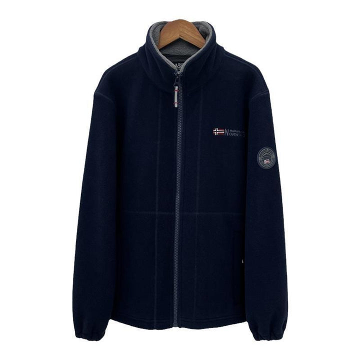 Men's Warm Fleece Jacket with Stand-Up Collar, Zipper and Elastic Cuffs Mune Fashion
