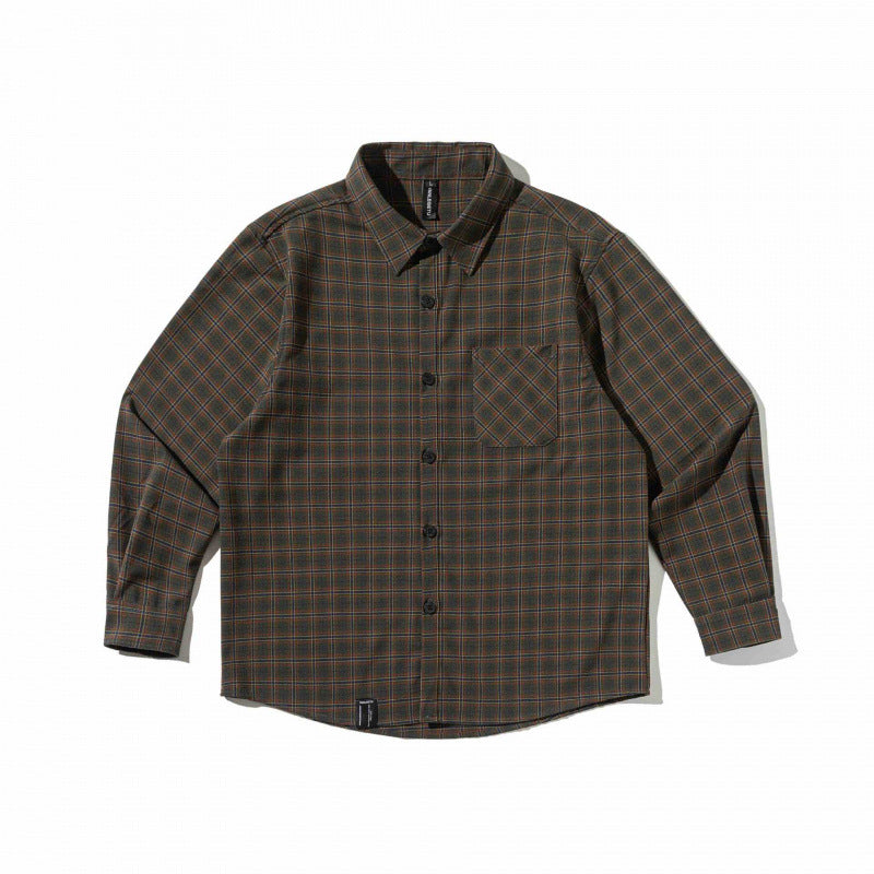 Unisex Boxy Checkered Overshirt made of Cotton Blend with Chest Pocket Mune Fashion