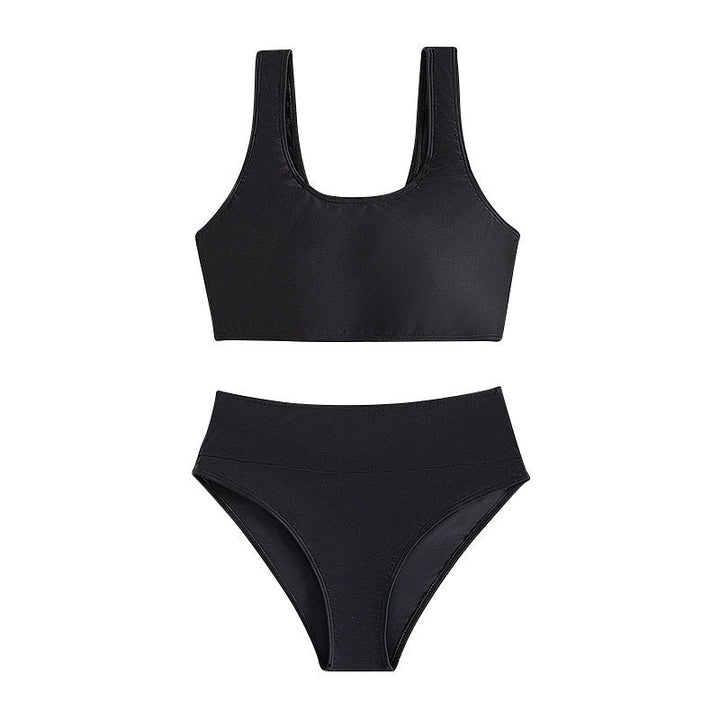 Women's sports bikini with high-waisted bottom and wide straps Mune Fashion