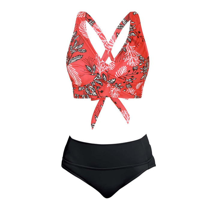 Women's Two-Piece Swimsuit with Floral Design Mune Fashion