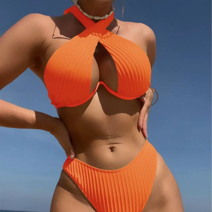Women’s Designer Bikini with Crossed Top Mune Fashion