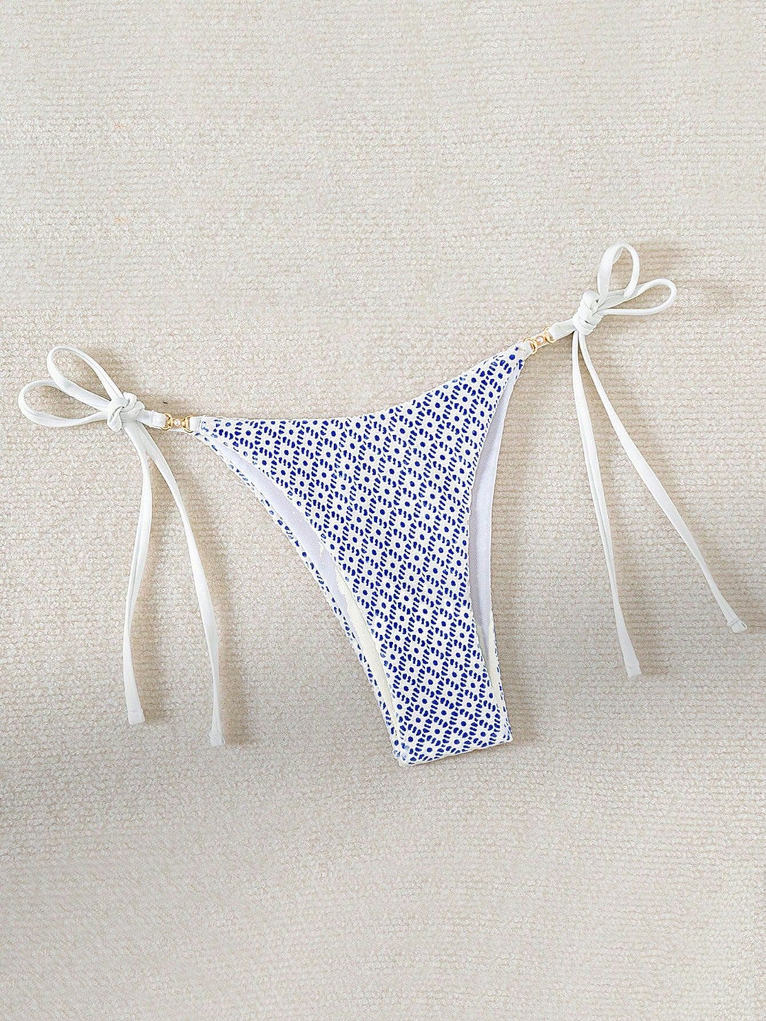 Women's bikini bottom with side ties and floral pattern Mune Fashion