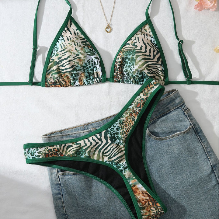 Women Animal Print Bikini Set Mune Fashion