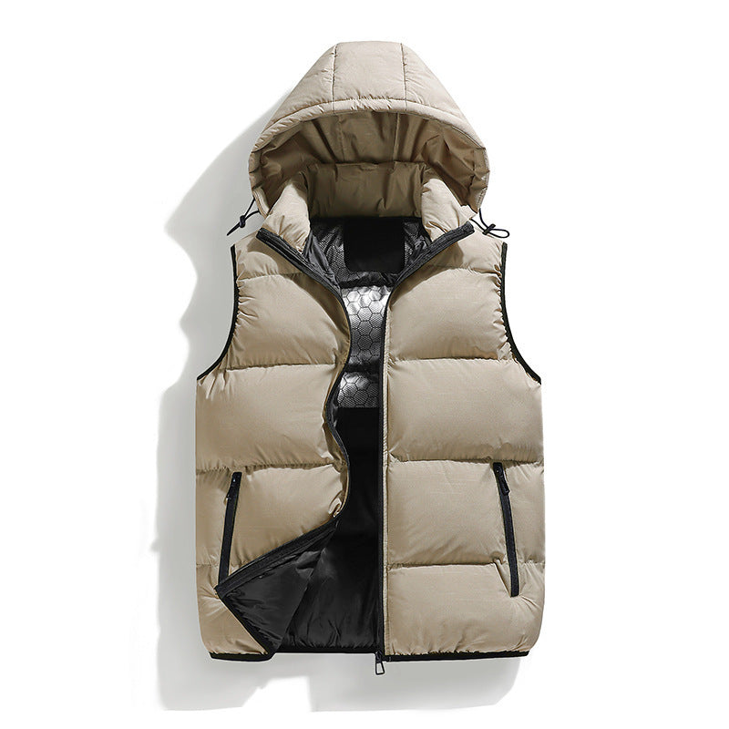 Women Padded Hooded Vest Mune Fashion