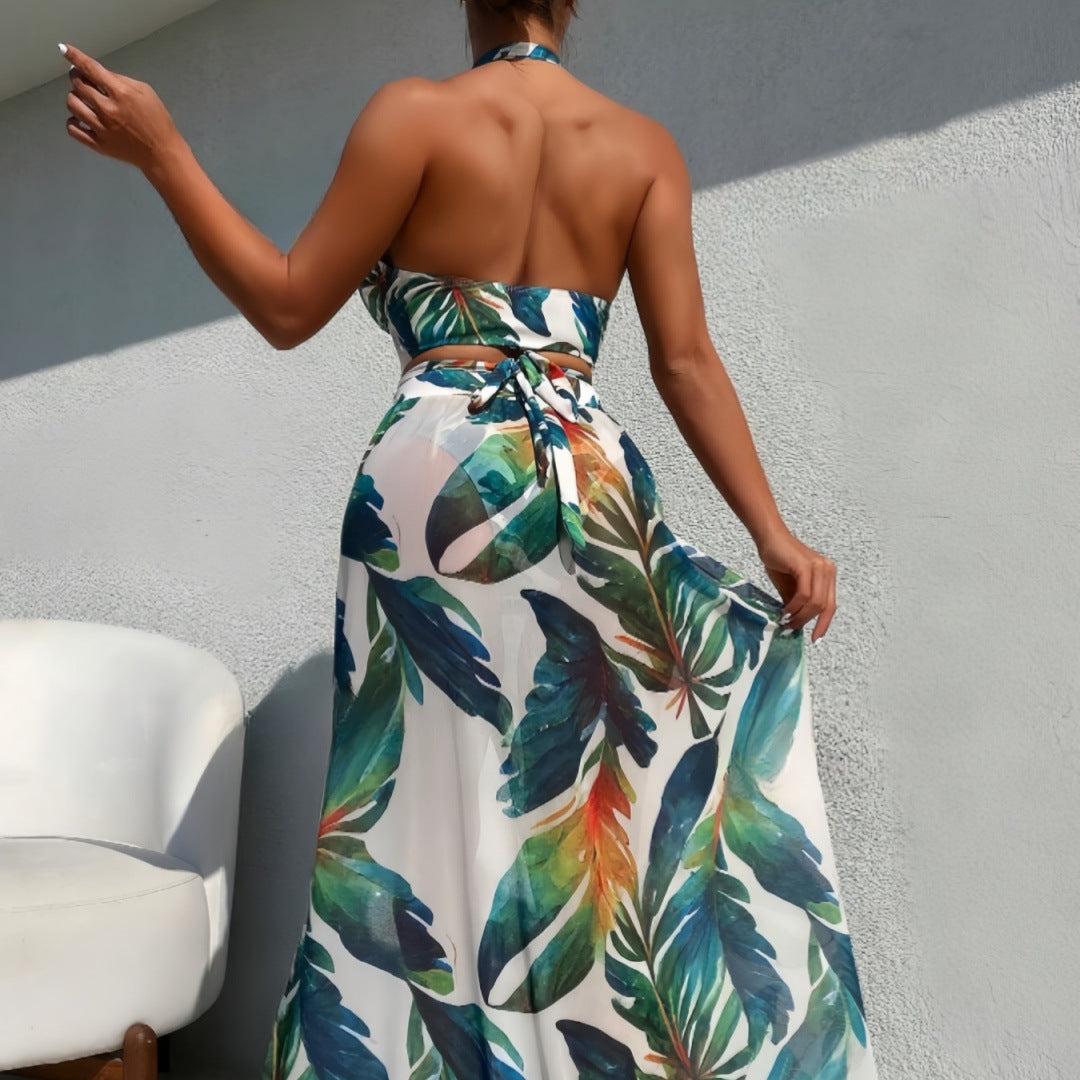 Ladies Bikini Set with elegant Maxi Skirt Mune Fashion