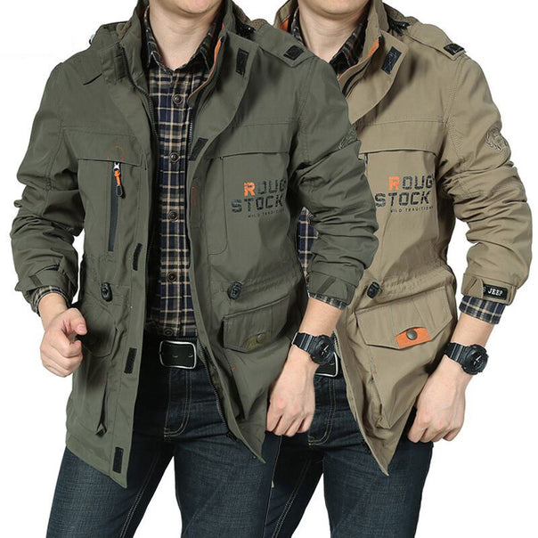 Men's versatile canvas field parka with hood, multifunctional pockets and durable seams Mune Fashion