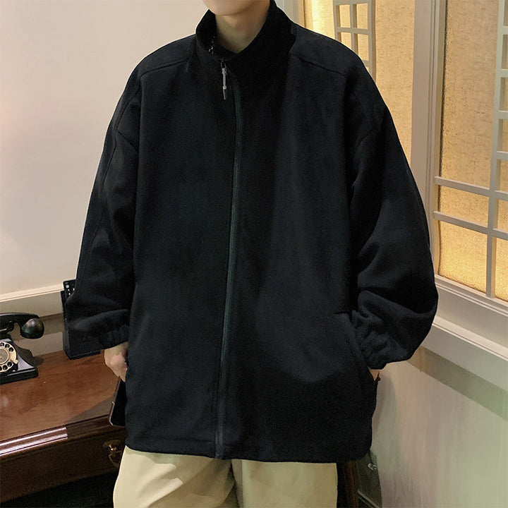 Men's Sporty Transitional Jacket with Stand-up Collar Mune Fashion