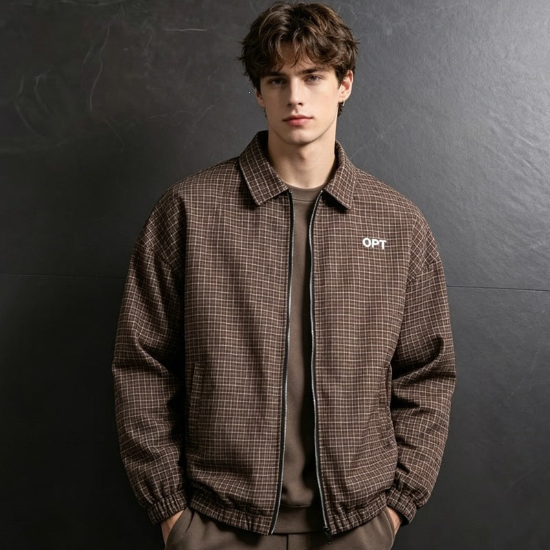 Men's Checked Utility Jacket Mune Fashion