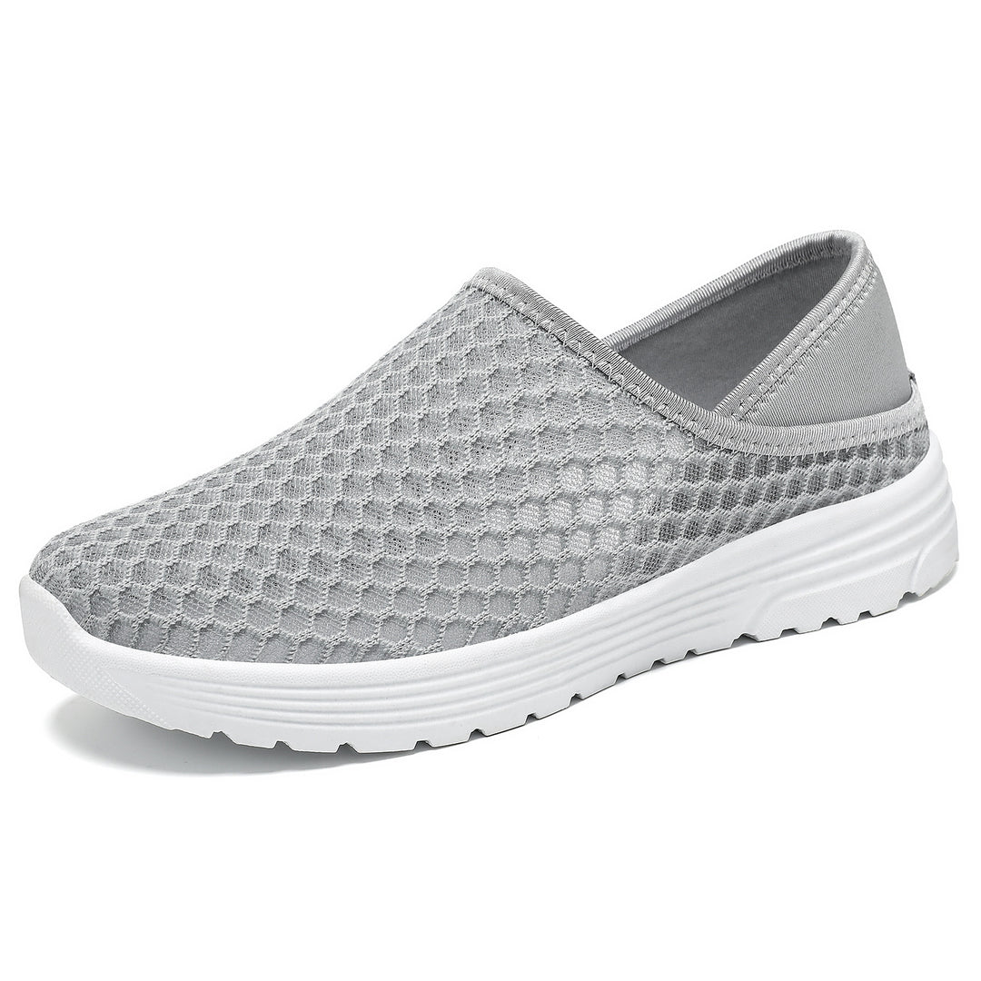 Women nan breathable mesh slip-on clog sneakers with memory footbed and cushioning EVA sole Mune Fashion