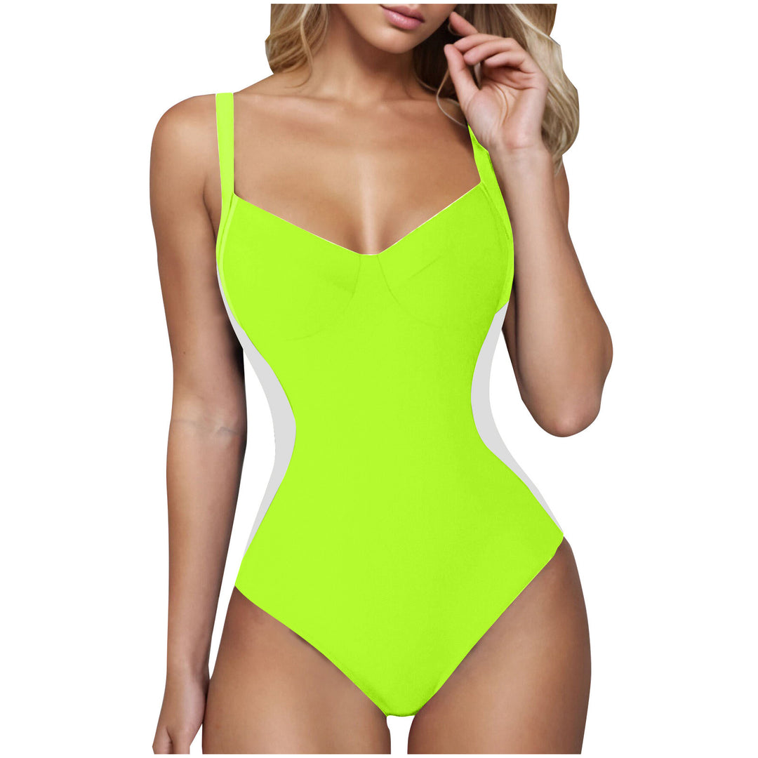 Ladies elegant swimsuit with soothing V-neck Mune Fashion