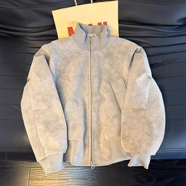 Men's Fashion Bomber Jacket with Soft Inner Lining Mune Fashion