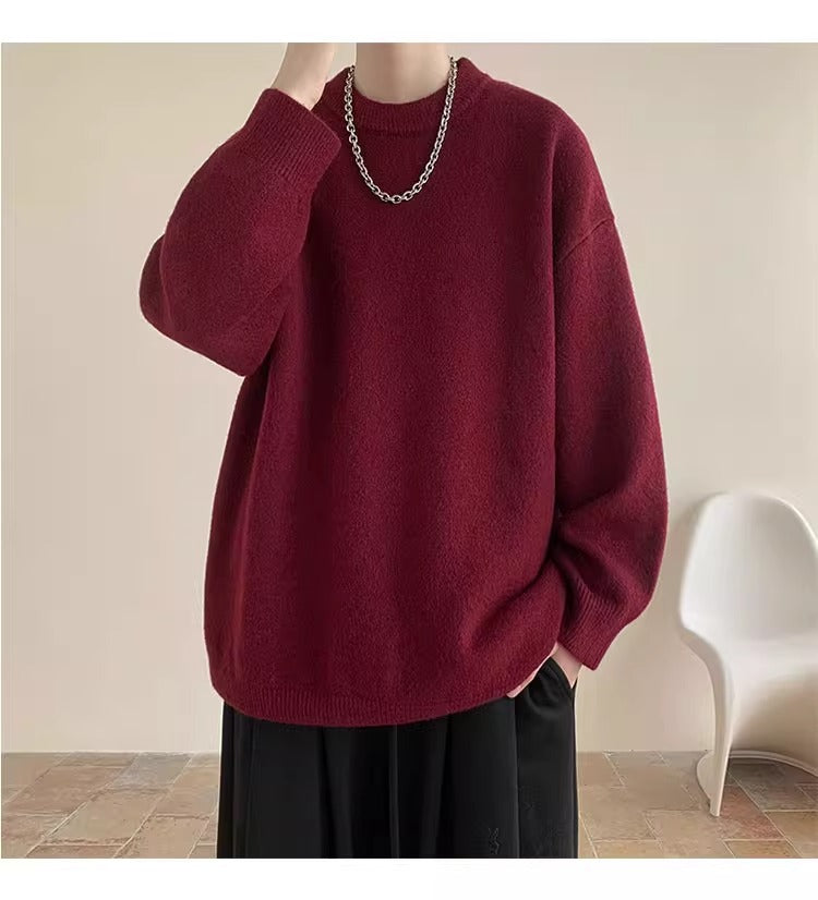 Unisex Oversized Snuggle Sweater with Round Neck Mune Fashion