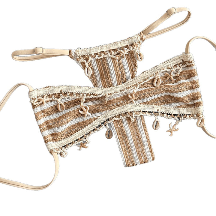 Ladies Bandeau Bikini with unique embellishments Mune Fashion