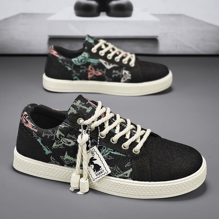 Women's Fashion Sneakers with Unique Textile Design Mune Fashion
