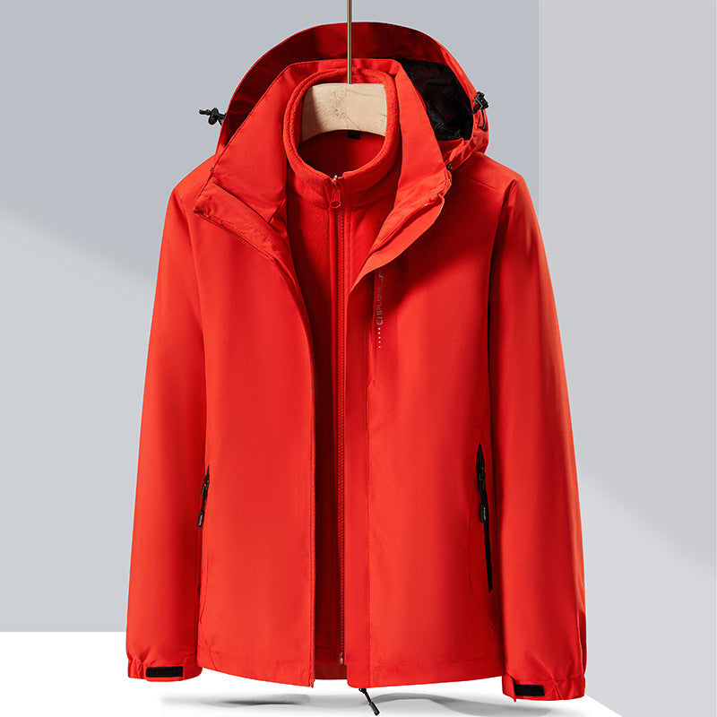 Women three-layer softshell jacket with removable fleece inner jacket Mune Fashion