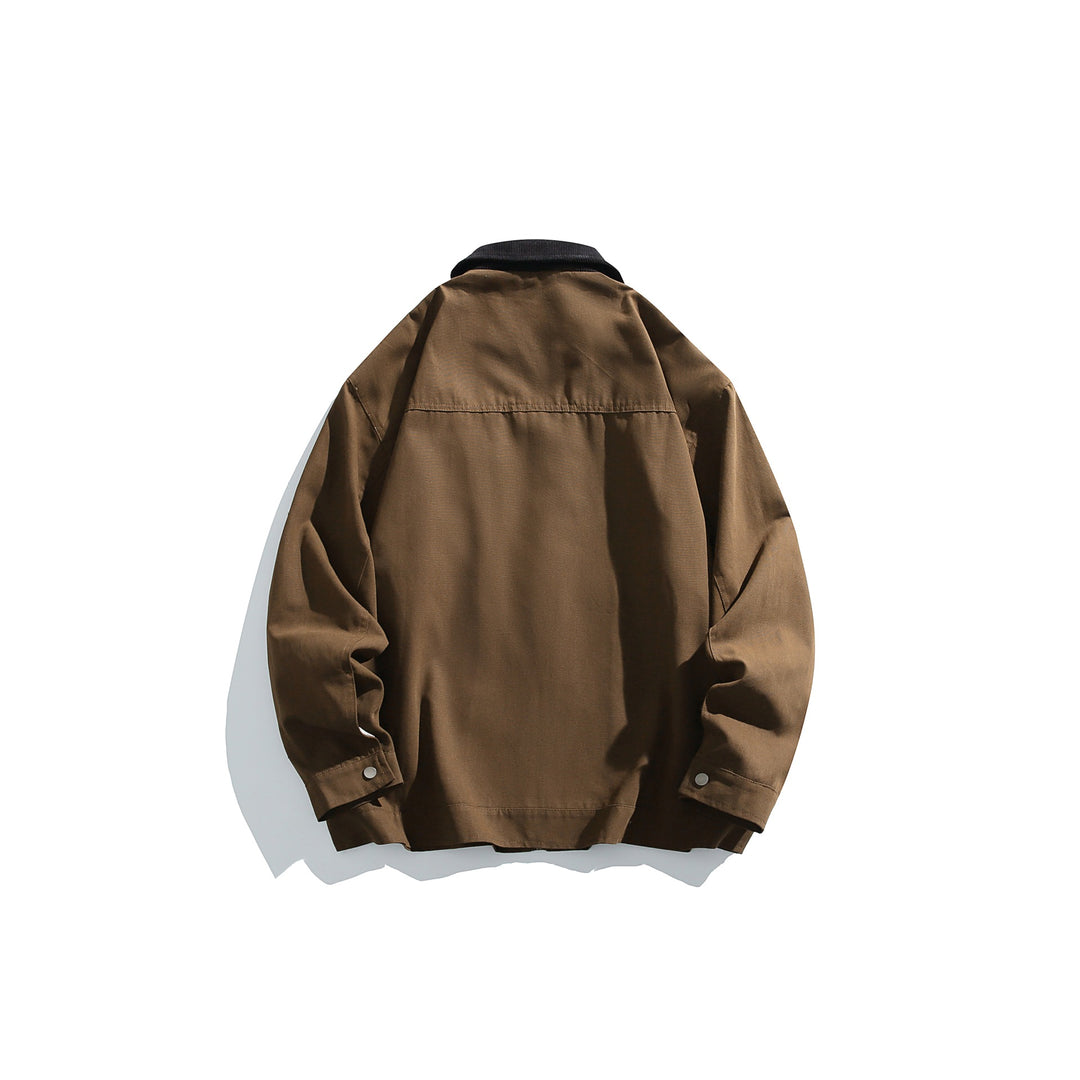 Men's lightweight bomber jacket with cord collar and zipper Mune Fashion