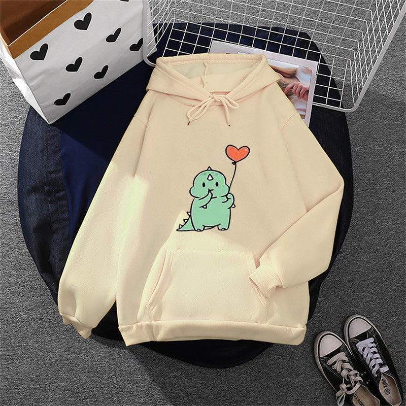 Women's relaxed-fit hooded sweatshirt with botanical fruit illustration and kangaroo pocket Mune Fashion
