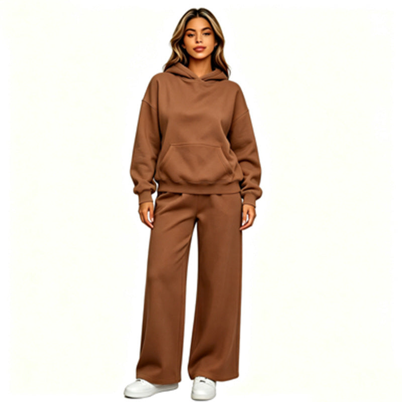 Women Casual Hoodie with Loose Pants Mune Fashion