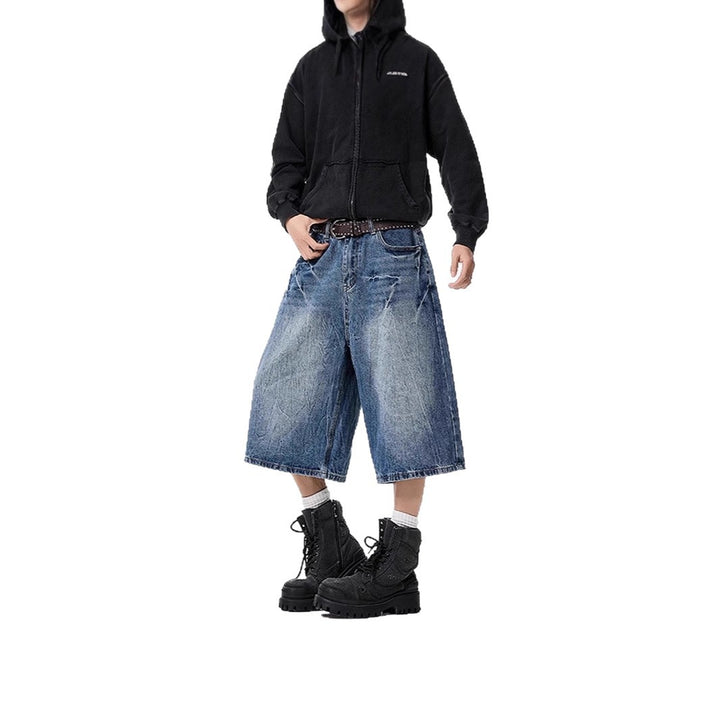 Ladies Wide-Cut Denim Culotte Mune Fashion