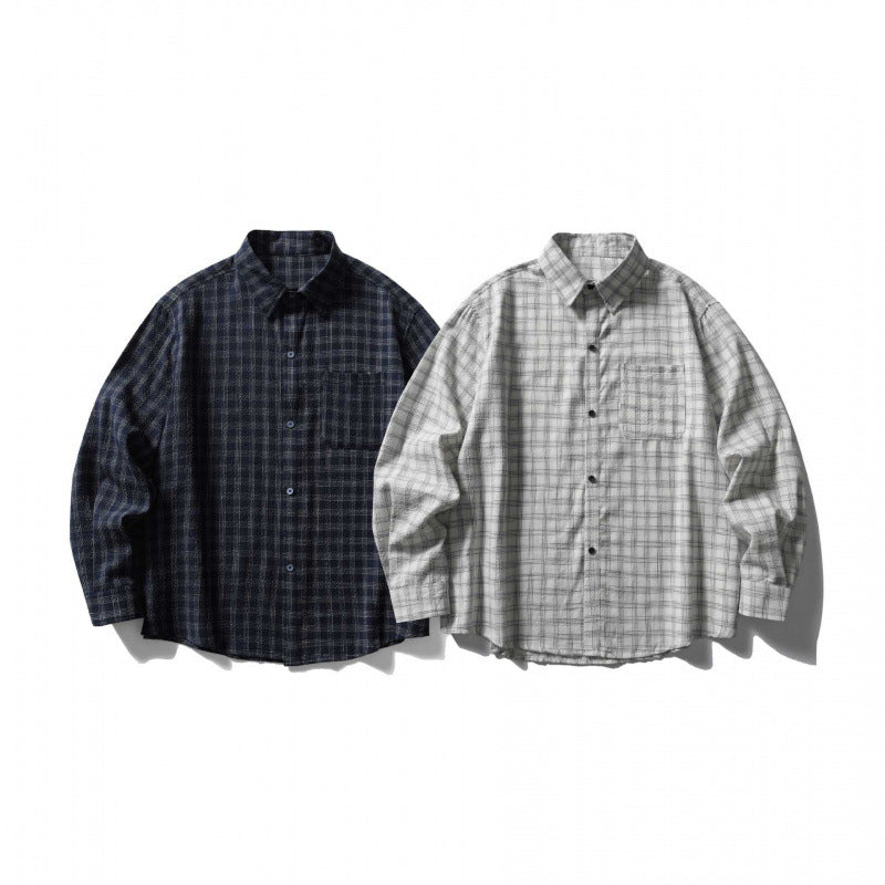 Unisex Oversize-Casual Check Shirt made of soft flannel with patch chest pocket Mune Fashion